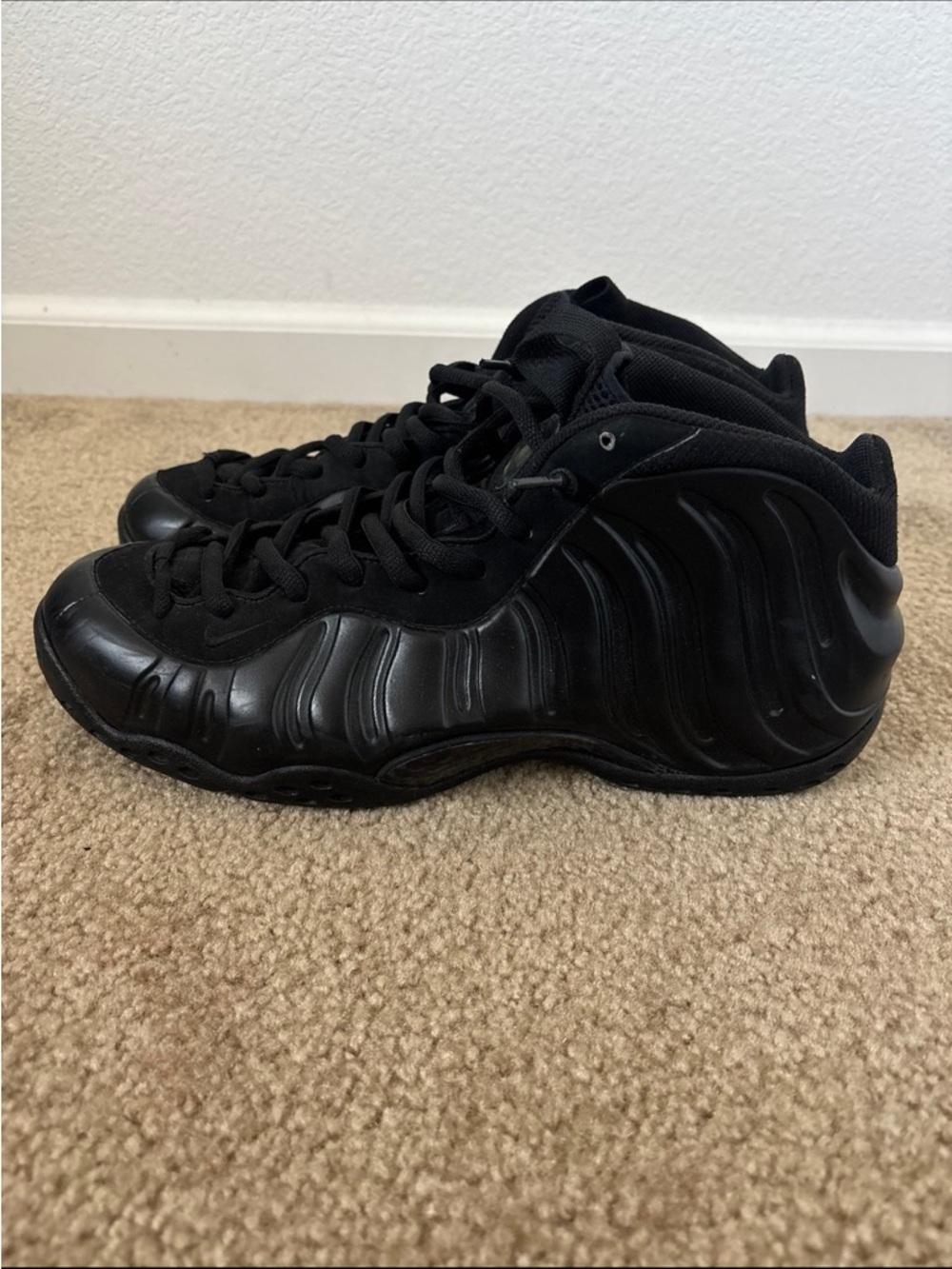 Nike Air Foamposite One Black Anthracite Grey 2007 Sneakers 314996-001 Men's 13